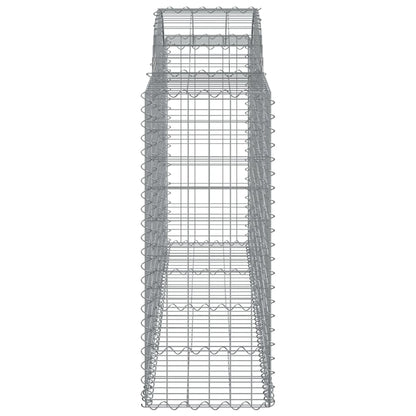 Cesti Gabbioni ad Arco 30 pz 200x50x100/120 cm Ferro Zincato