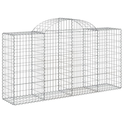 Cesti Gabbioni ad Arco 50 pz 200x50x100/120 cm Ferro Zincato