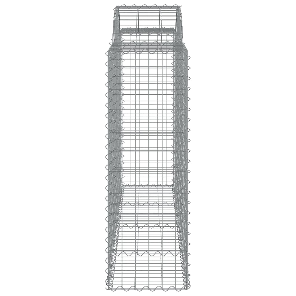 Cesti Gabbioni ad Arco 15 pz 200x50x120/140 cm Ferro Zincato