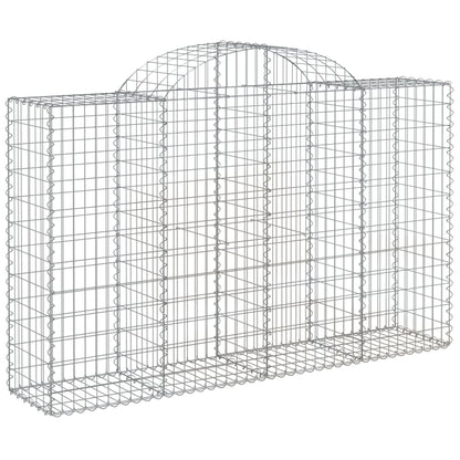 Cesti Gabbioni ad Arco 50 pz 200x50x120/140 cm Ferro Zincato