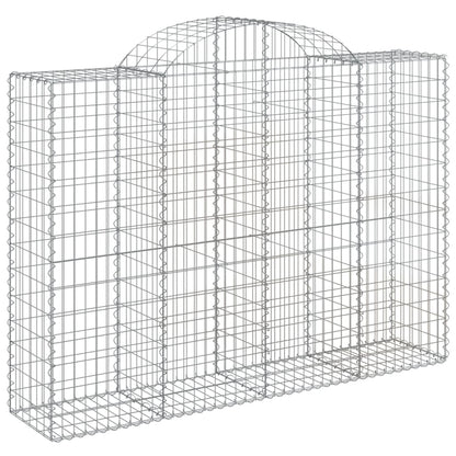 Cesti Gabbioni ad Arco 2 pz 200x50x140/160 cm Ferro Zincato
