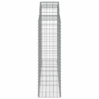 Cesti Gabbioni ad Arco 10 pz 200x50x140/160 cm Ferro Zincato