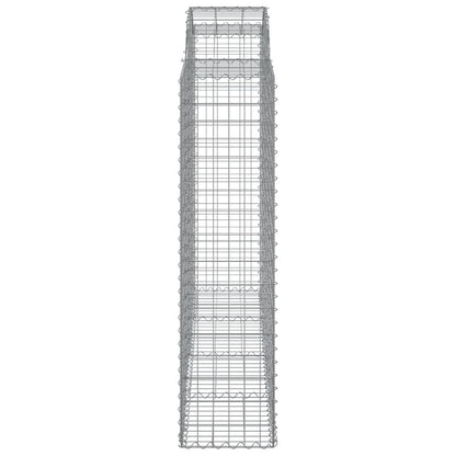 Cesti Gabbioni ad Arco 5 pz 200x50x160/180 cm Ferro Zincato