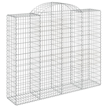 Cesti Gabbioni ad Arco 8 pz 200x50x160/180 cm Ferro Zincato