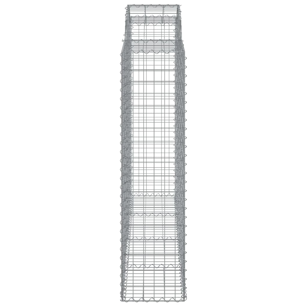 Cesti Gabbioni ad Arco 9 pz 200x50x160/180 cm Ferro Zincato
