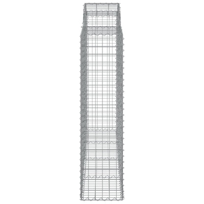Cesti Gabbioni ad Arco 20 pz 200x50x160/180 cm Ferro Zincato