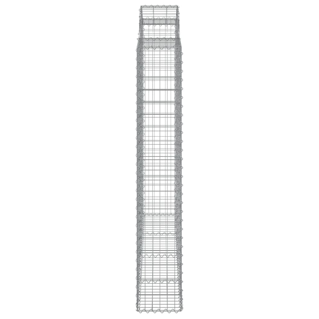 Cesti Gabbioni ad Arco 3 pz 200x50x180/200 cm Ferro Zincato