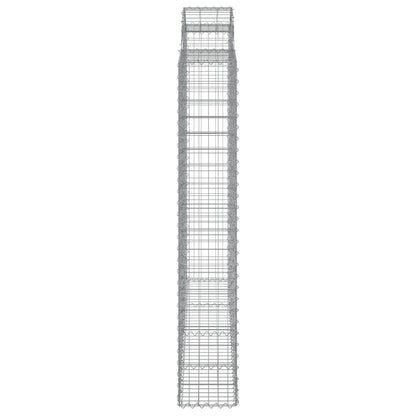 Cesti Gabbioni ad Arco 3 pz 200x50x180/200 cm Ferro Zincato