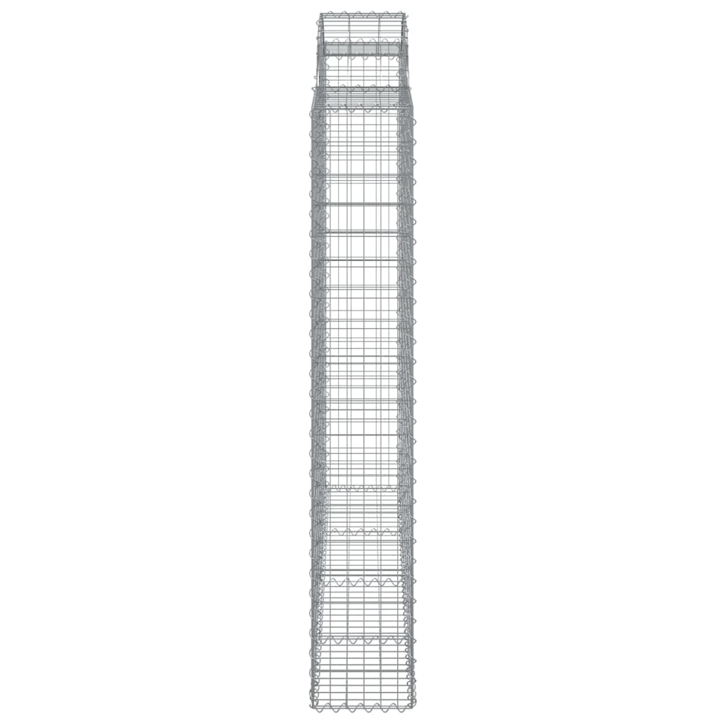 Cesti Gabbioni ad Arco 4 pz 200x50x180/200 cm Ferro Zincato
