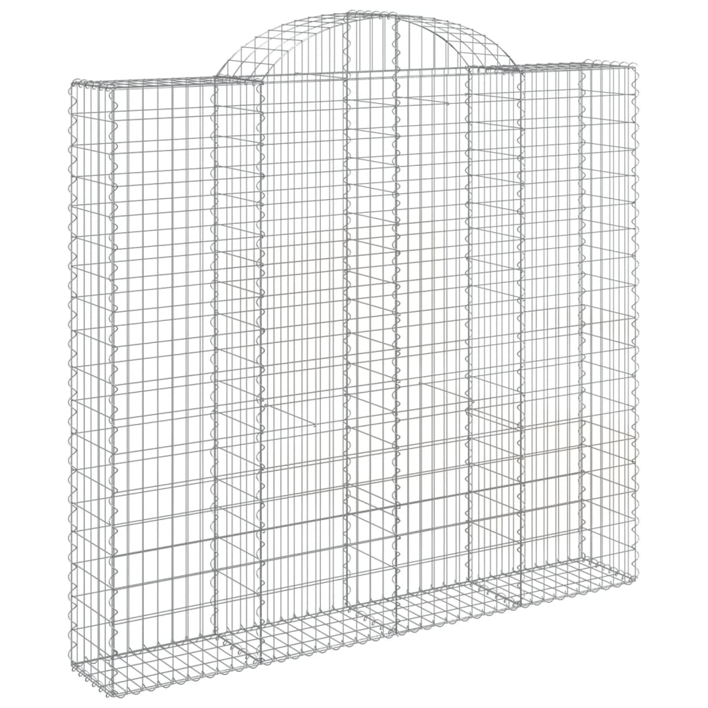 Cesti Gabbioni ad Arco 5 pz 200x50x180/200 cm Ferro Zincato