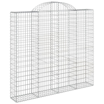 Cesti Gabbioni ad Arco 10 pz 200x50x180/200 cm Ferro Zincato