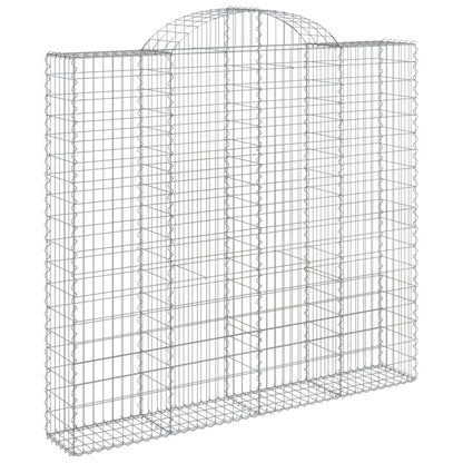 Cesti Gabbioni ad Arco 11 pz 200x50x180/200 cm Ferro Zincato
