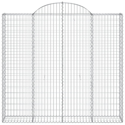 Cesti Gabbioni ad Arco 12 pz 200x50x180/200 cm Ferro Zincato
