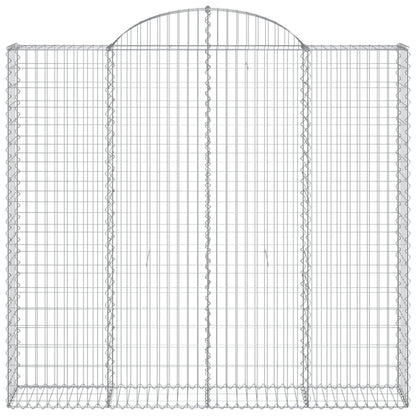 Cesti Gabbioni ad Arco 14 pz 200x50x180/200 cm Ferro Zincato