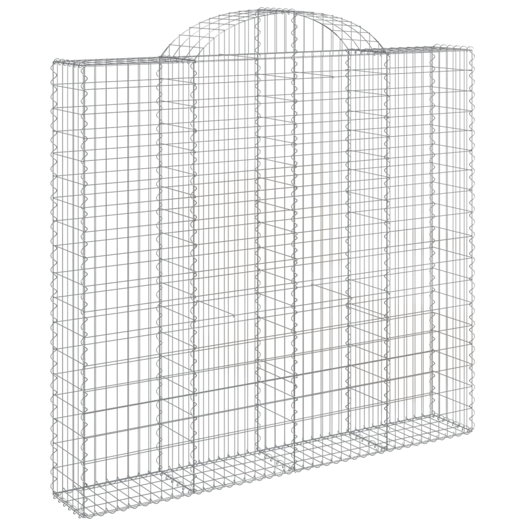 Cesti Gabbioni ad Arco 18 pz 200x50x180/200 cm Ferro Zincato