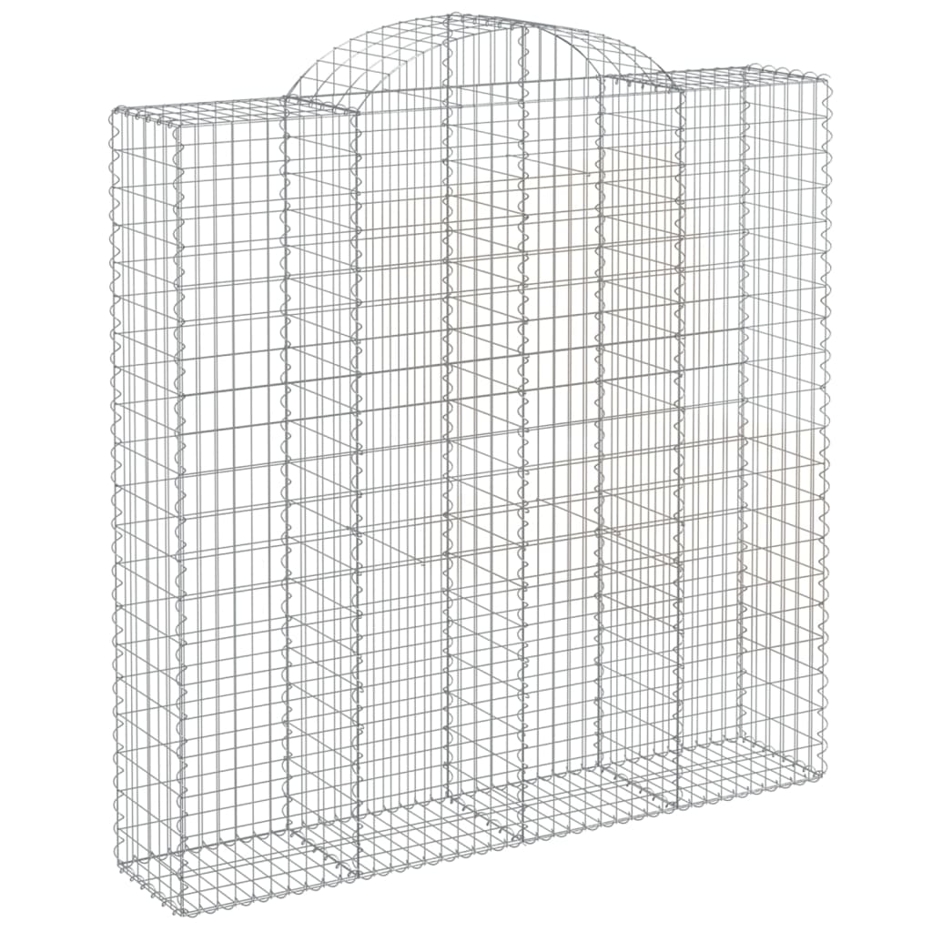 Cesti Gabbioni ad Arco 4 pz 200x50x200/220 cm Ferro Zincato