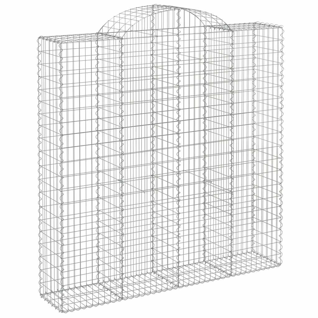 Cesti Gabbioni ad Arco 7 pz 200x50x200/220 cm Ferro Zincato