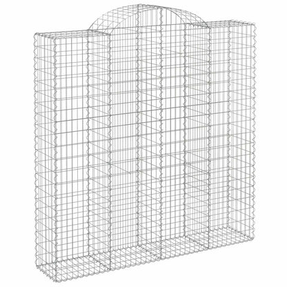 Cesti Gabbioni ad Arco 7 pz 200x50x200/220 cm Ferro Zincato