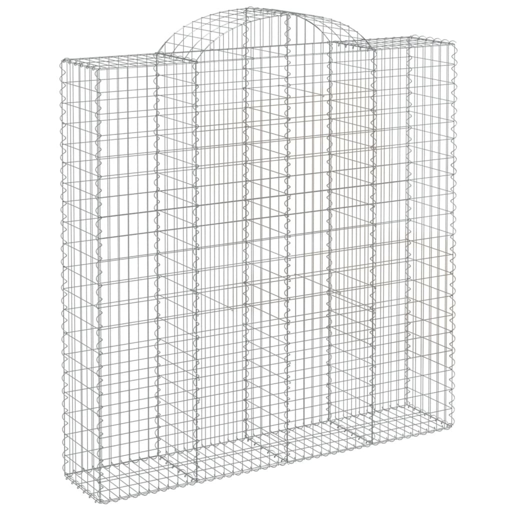 Cesti Gabbioni ad Arco 8 pz 200x50x200/220 cm Ferro Zincato