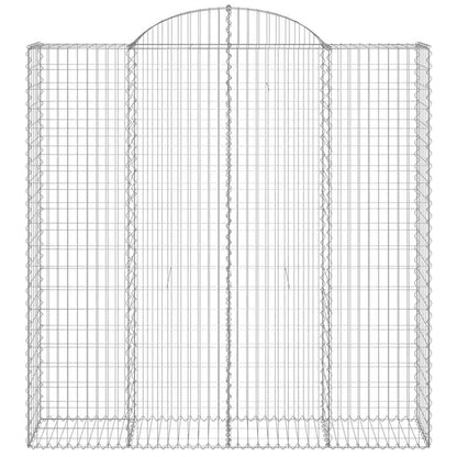 Cesti Gabbioni ad Arco 9 pz 200x50x200/220 cm Ferro Zincato