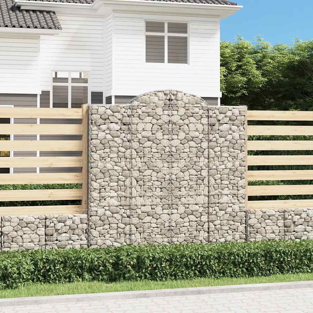 Cesti Gabbioni ad Arco 9 pz 200x50x200/220 cm Ferro Zincato