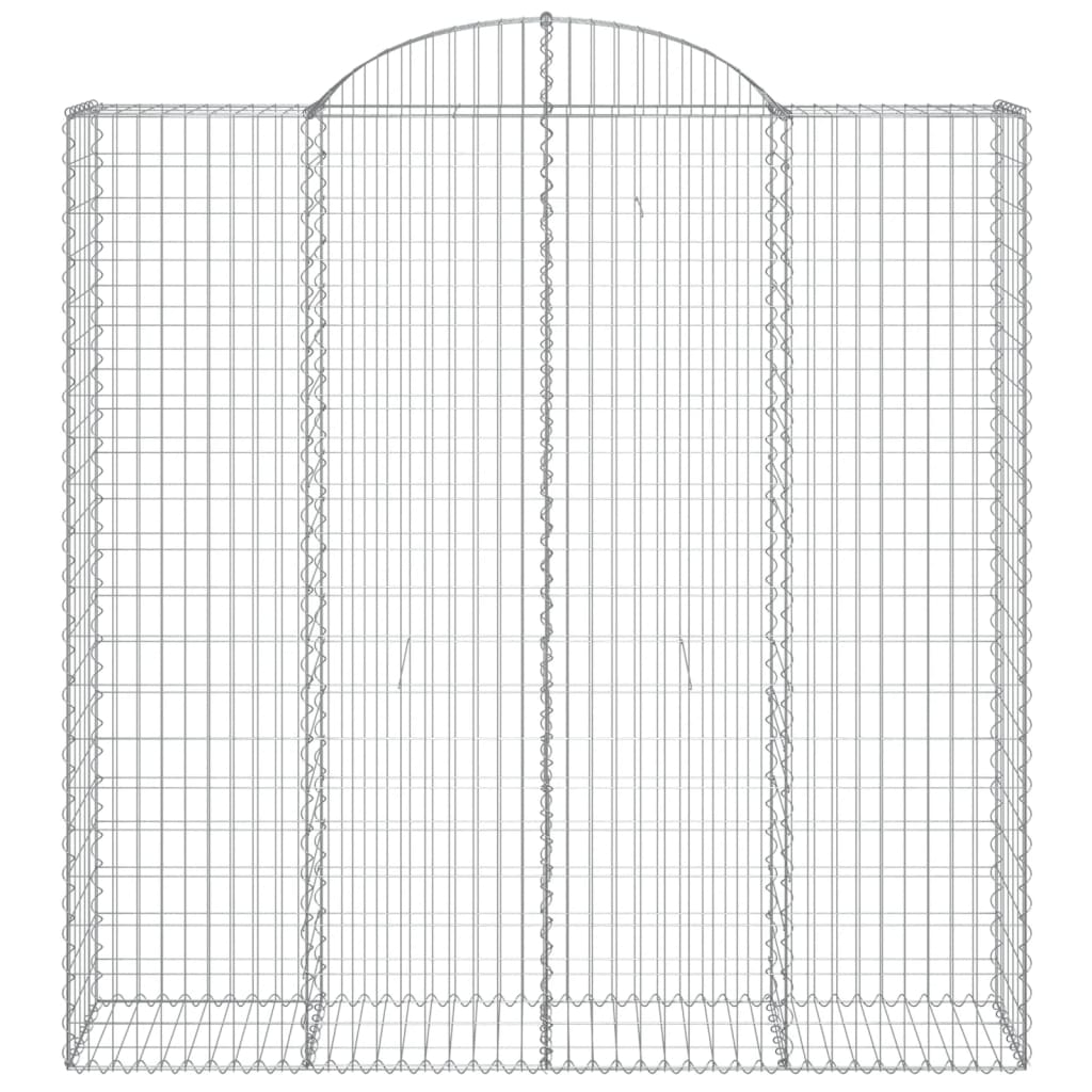 Cesti Gabbioni ad Arco 10 pz 200x50x200/220 cm Ferro Zincato