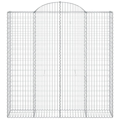 Cesti Gabbioni ad Arco 15 pz 200x50x200/220 cm Ferro Zincato