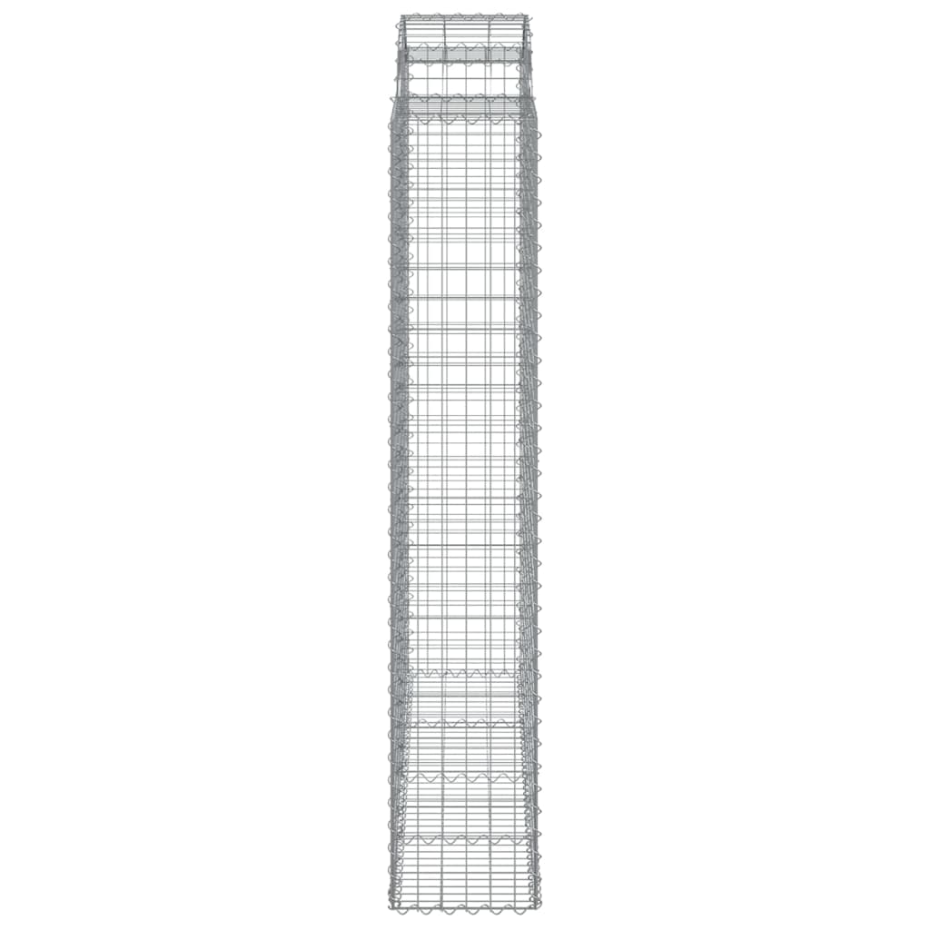 Cesti Gabbioni ad Arco 6 pz 200x50x220/240 cm Ferro Zincato