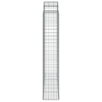 Cesti Gabbioni ad Arco 6 pz 200x50x220/240 cm Ferro Zincato