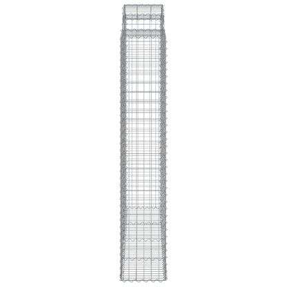 Cesti Gabbioni ad Arco 15 pz 200x50x220/240 cm Ferro Zincato