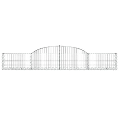Cesti Gabbioni ad Arco 2 pz 300x30x40/60 cm Ferro Zincato