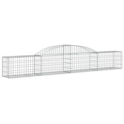 Cesti Gabbioni ad Arco 10 pz 300x30x40/60 cm Ferro Zincato