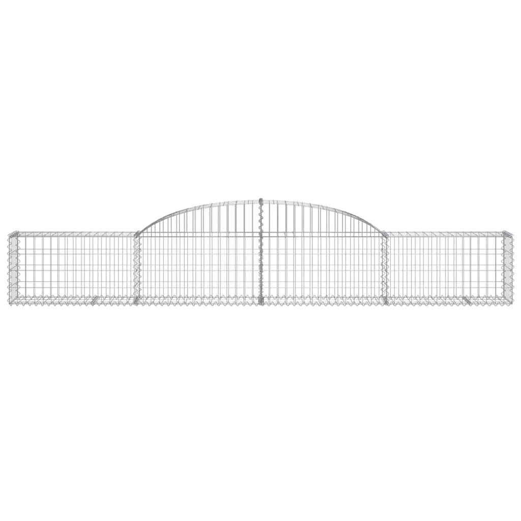 Cesti Gabbioni ad Arco 30 pz 300x30x40/60 cm Ferro Zincato