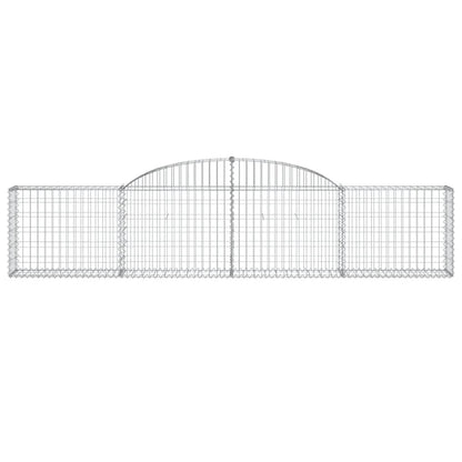 Cesti Gabbioni ad Arco 3 pz 300x30x60/80 cm Ferro Zincato