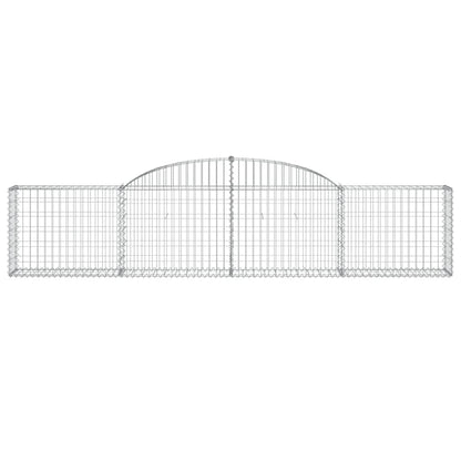 Cesti Gabbioni ad Arco 13 pz 300x30x60/80 cm Ferro Zincato