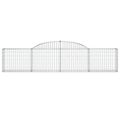 Cesti Gabbioni ad Arco 15 pz 300x30x60/80 cm Ferro Zincato