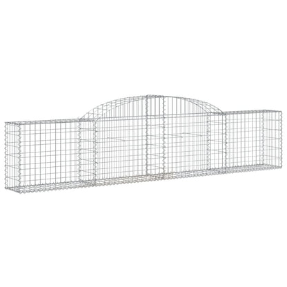 Cesti Gabbioni ad Arco 17 pz 300x30x60/80 cm Ferro Zincato