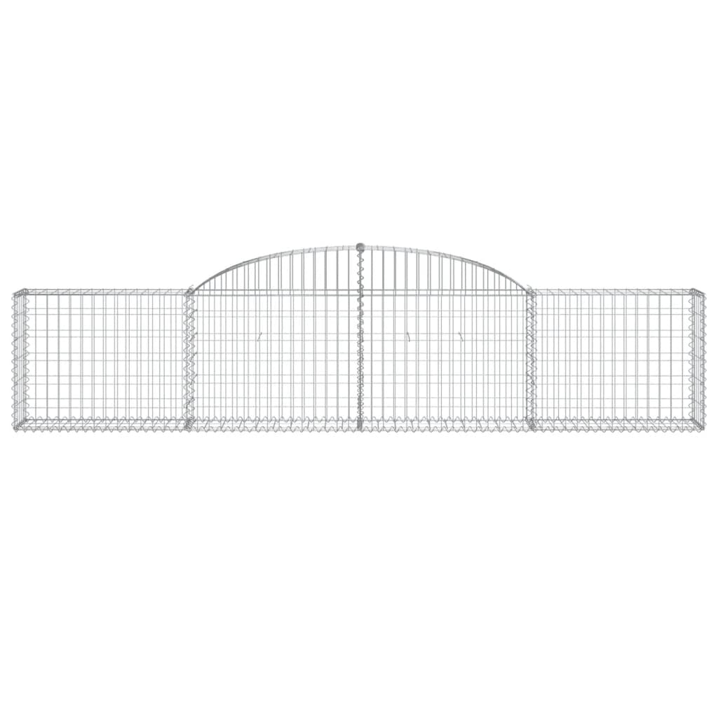 Cesti Gabbioni ad Arco 20 pz 300x30x60/80 cm Ferro Zincato