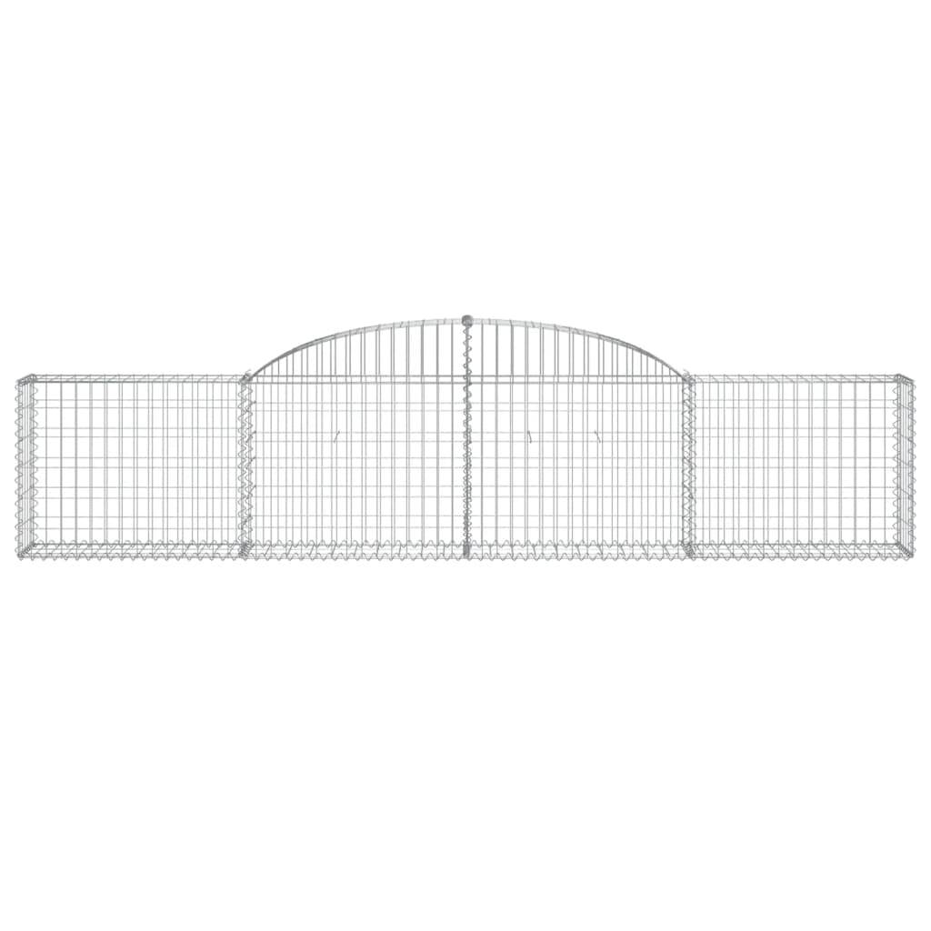 Cesti Gabbioni ad Arco 25 pz 300x30x60/80 cm Ferro Zincato