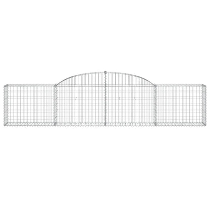 Cesti Gabbioni ad Arco 25 pz 300x30x60/80 cm Ferro Zincato