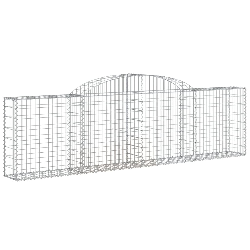 Cesti Gabbioni ad Arco 2 pz 300x30x80/100 cm Ferro Zincato
