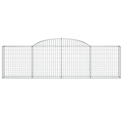 Cesti Gabbioni ad Arco 3 pz 300x30x80/100 cm Ferro Zincato