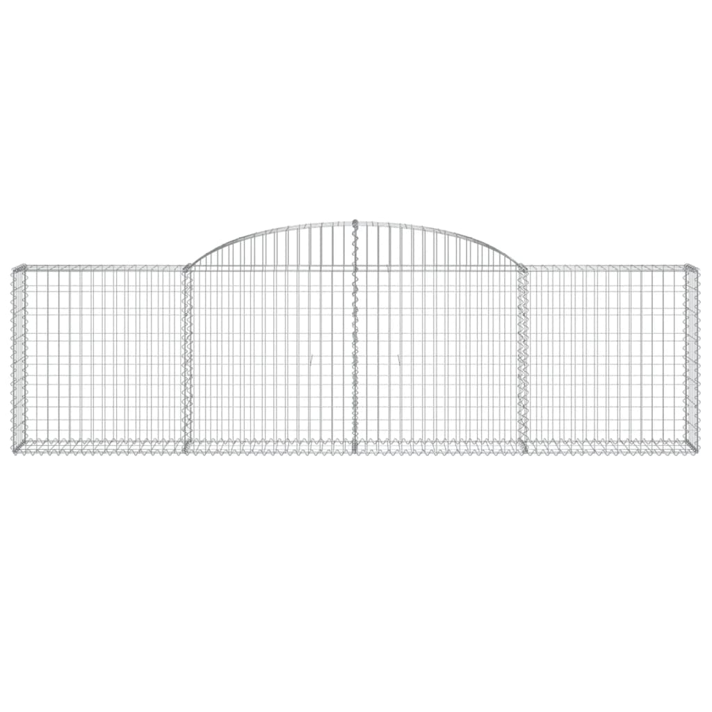 Cesti Gabbioni ad Arco 6 pz 300x30x80/100 cm Ferro Zincato