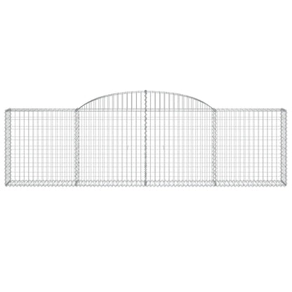 Cesti Gabbioni ad Arco 17 pz 300x30x80/100 cm Ferro Zincato