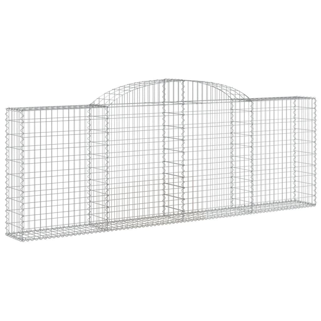 Cesti Gabbioni ad Arco 5 pz 300x30x100/120 cm Ferro Zincato