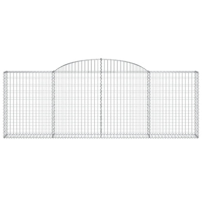 Cesti Gabbioni ad Arco 5 pz 300x30x100/120 cm Ferro Zincato