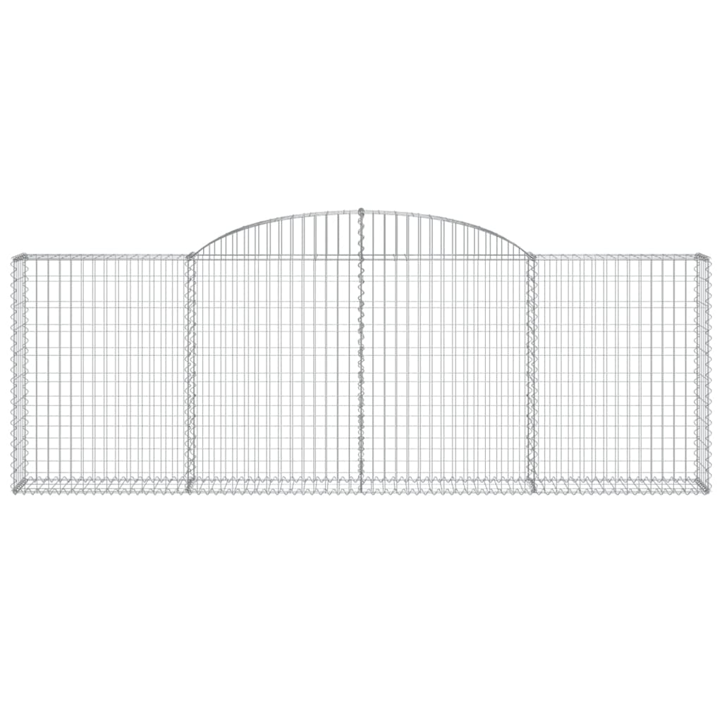 Cesti Gabbioni ad Arco 7 pz 300x30x100/120 cm Ferro Zincato