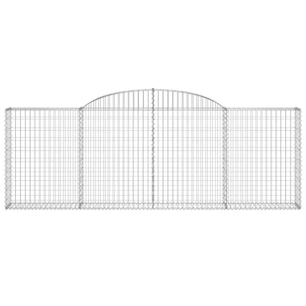 Cesti Gabbioni ad Arco 12 pz 300x30x100/120 cm Ferro Zincato