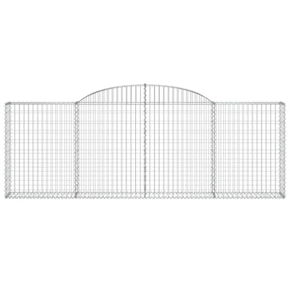 Cesti Gabbioni ad Arco 12 pz 300x30x100/120 cm Ferro Zincato