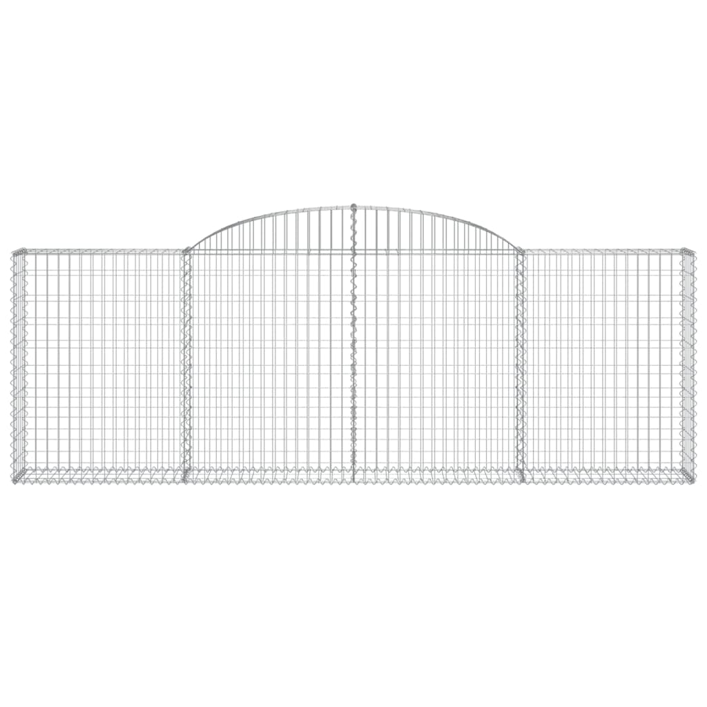 Cesti Gabbioni ad Arco 13 pz 300x30x100/120 cm Ferro Zincato